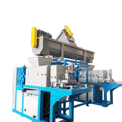 pe pp film plastic dewatering machine plastic washing plant plastic film squeezing machine